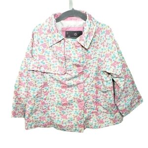 1MADSION Floral Spring Peacoat Jacket Size 4T